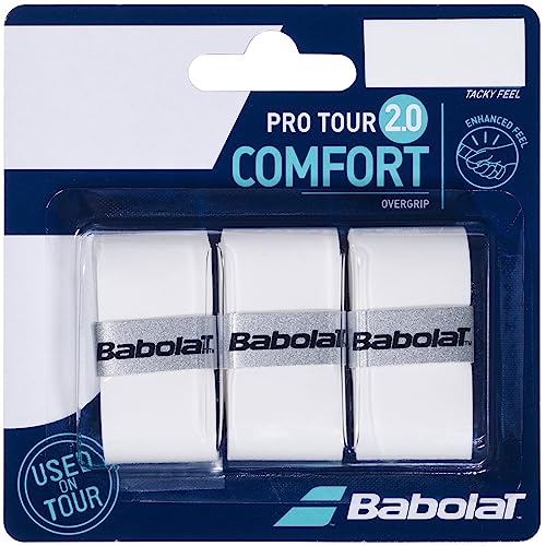 Babolat Pro Tour 2.0 Comfort Overgrip 3-Pack - White