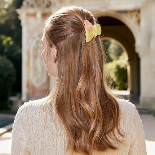 Multi Color 4 Pack Hair Clips for Women - Stylish Claw Clips