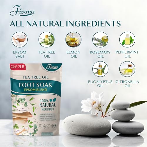 Tea Tree Foot Soak Blend 2 LB - Epsom Salt for Soft Feet