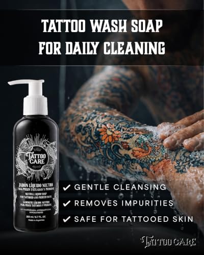 Gentle Tattoo & Piercing Aftercare Liquid Soap - Hypoallergenic & Sulfate-Free
