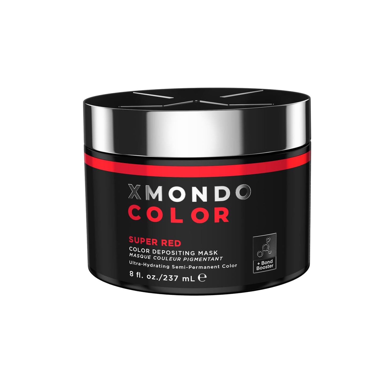 XMONDO Color Amber Depositing Hair Mask - Vegan Semi-Permanent Orange Red Dye | 8 Fl Oz, Infused with Bond Booster & Hyaluronic Acid