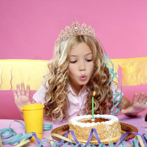AOPRIE Birthday Headbands and Sash Set for Women and Girls