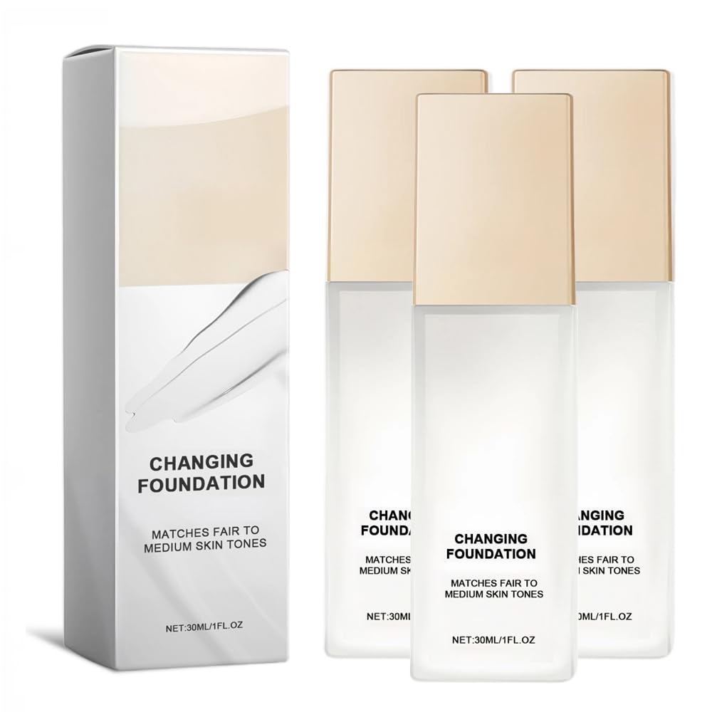 Color Changing Foundation for Mature Skin - Flawless Coverage, Lightweight Formula | Adapts to All Skin Tones (1 PCS)