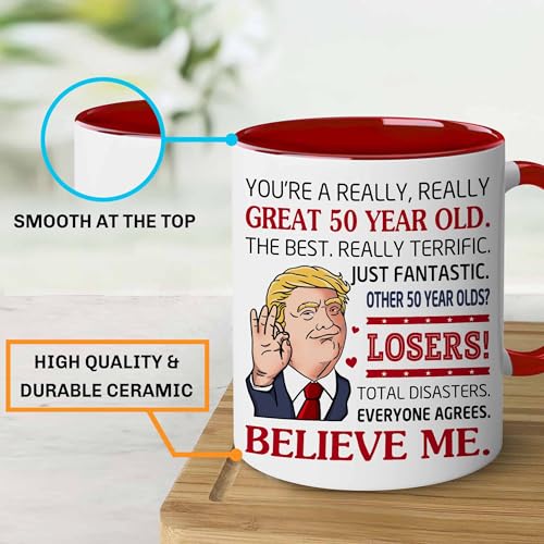 50th Birthday Coffee Mug for Men & Women - 1976 Gift