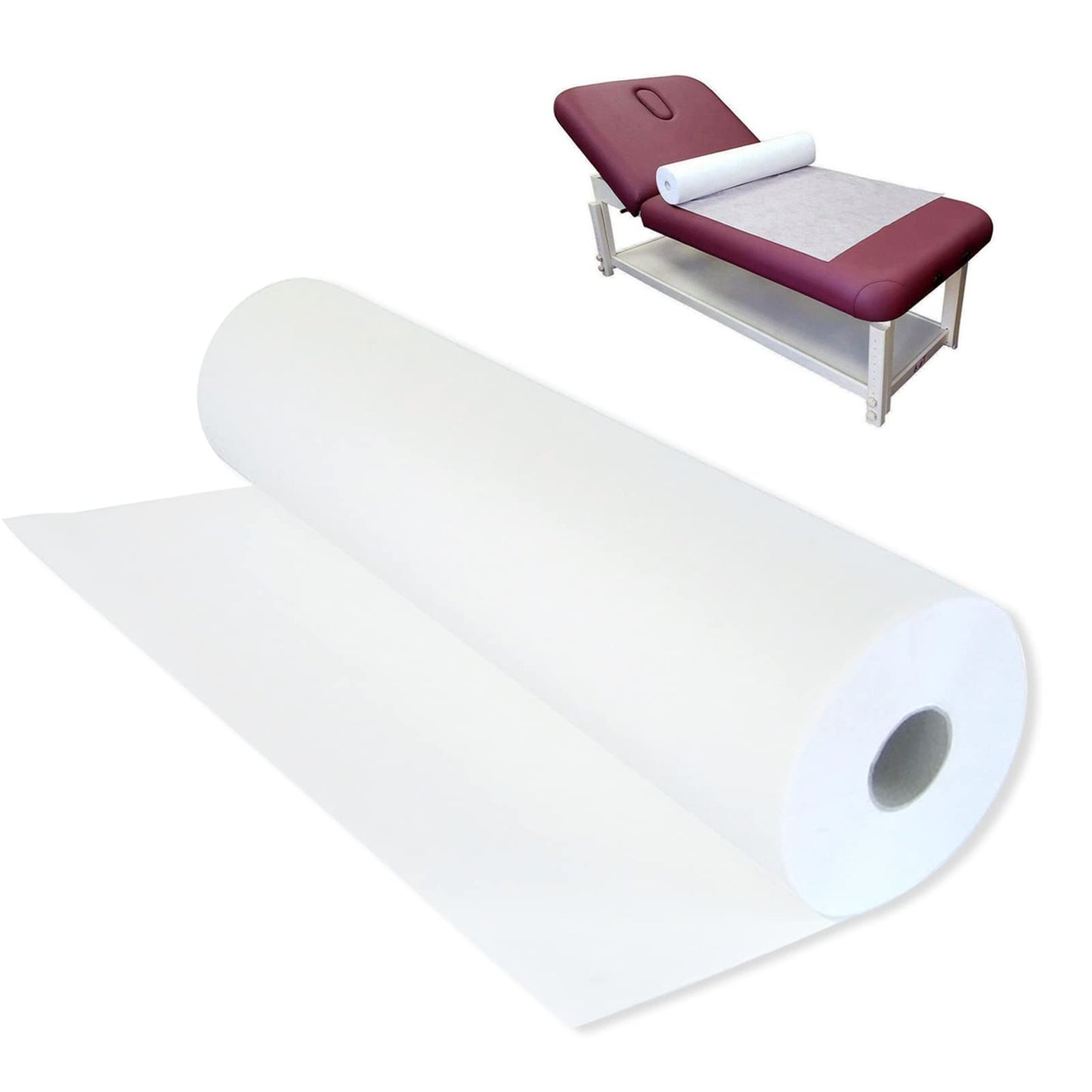 Platonee Disposable Non-Woven Bed Sheet 31" X 70", 50 Pcs of 1 Roll Spa Bed Waterproof Bed Cover, Massage Table Paper Roll for Massage, Spa, Tattoo and Exam Tables