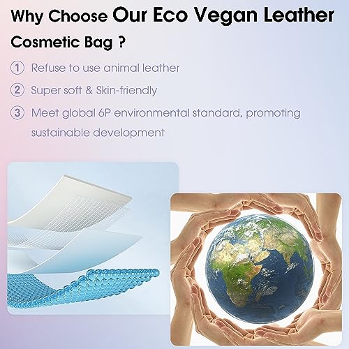 Wandering Nature Brown Leopard Print Makeup Bag Set - 2 Pack
