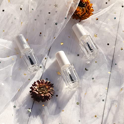 Agidea 5ML Empty Nail Polish Bottles, 20-Pack Glass Containers with Brushes