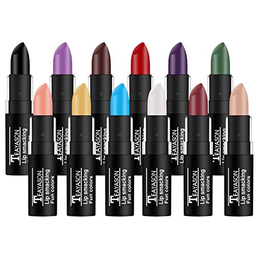 Petansy 12-Color Matte Lipstick Set - Long-Lasting Waterproof Lip Makeup