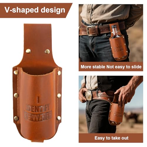 Premium Leather Beer Holder | Unique Gifts for Beer Lovers