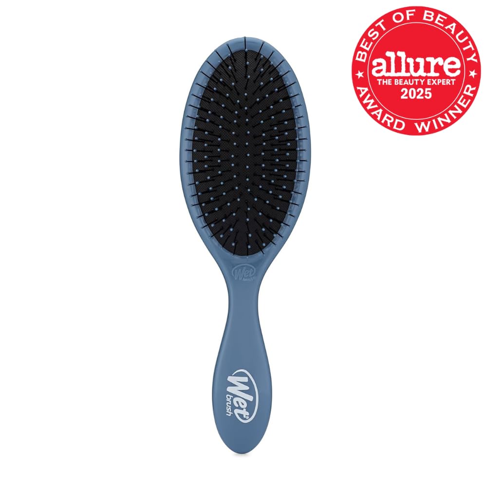 Wet Brush Original Detangler Hair Brush - Elemental Blue | Ultra-Soft IntelliFlex Bristles for Easy Detangling