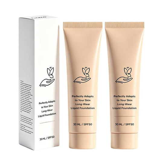 Color-Changing Foundation - Skin Tone Adapting Liquid Makeup for Women | Hydrating & Concealing (2pcs)