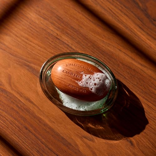 Caswell-Massey Woodgrain Sandalwood Bar Soap 5.8 oz Natural Moisturizing for Men & Women, USA Made