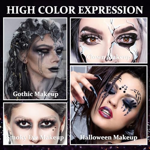 LZYLLS N Smoky Eyeshadow Palette with Matte & Glitter Shades, Waterproof, 15 Neutral Colors + 3 Brushes