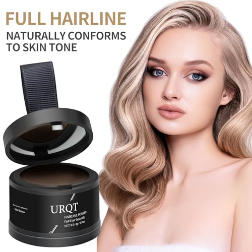 URQT Medium Brown Magic Hairline Powder 0.14oz Conceals Hair Loss & Thinning