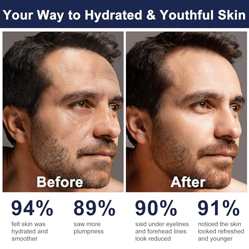 DOYEEWO Full Size Men’s Skin Care Kit 1.2 Fl Oz Pack of 5 - Hydrate, Firm, Wrinkle & Radiance