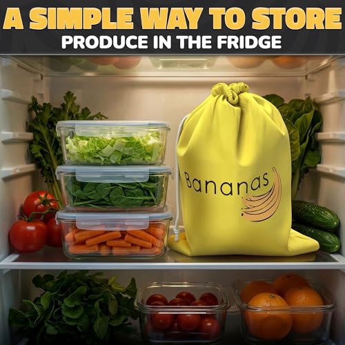 Reusable Banana Keeper with Aluminum Lining - Fresh Storage Bag