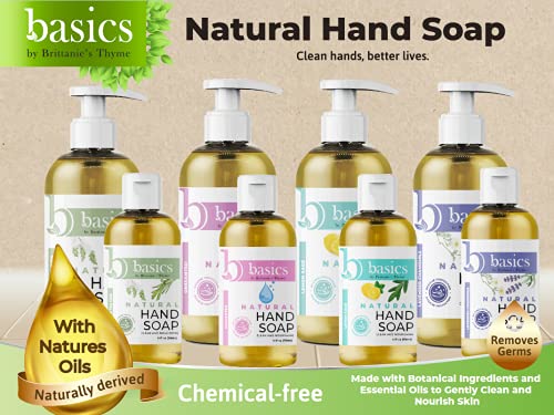 Brittanie's Thyme Basics Unscented Natural Hand Soap - Pack of 3, 12 fl oz