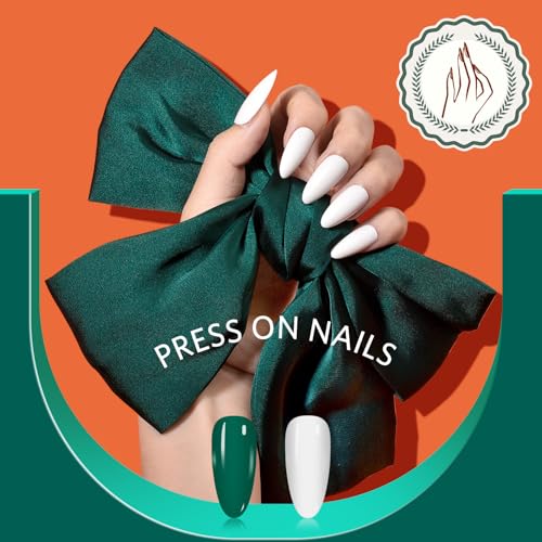 TsMADDTs 720pcs Press On Nails Kit - Almond Shape, 24 Colors