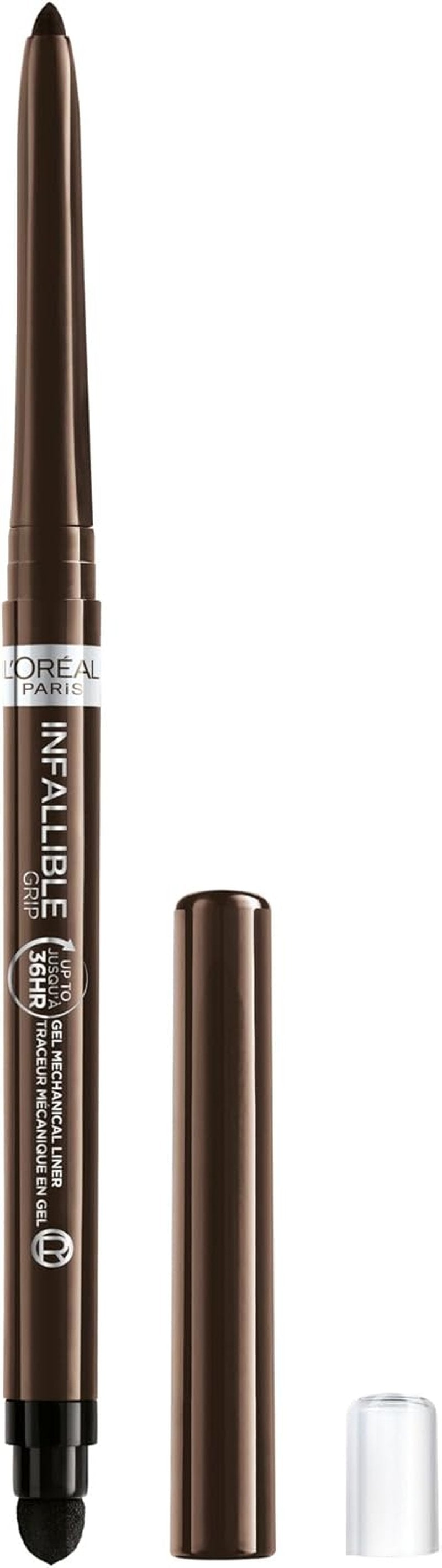 L'Oreal Paris Infallible Grip Eyeliner Pencil - Waterproof, Smudge-Resistant, 36HR Wear | Brown Denim, 0.01 Oz