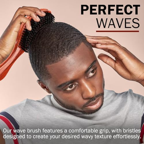 360 Wave Brush for Men - Hard Bristle Hair Styling Tool