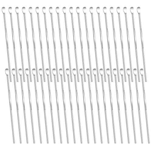 50 Pcs Stainless Steel Ear Spoon Set - Safe, Reusable Ear Wax Removal Tools