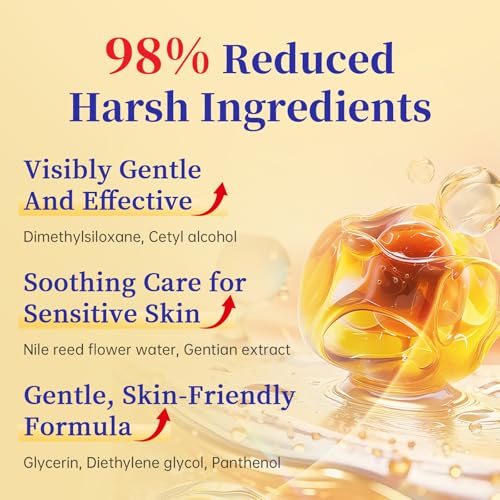 Facial Hair Removal For Women, Painless & Gentle Hair Removal Cream | Chin | Upper Lip | Cheeks for Sensitive Skin (5 Min, 7 Days) - 1.69Fl Oz