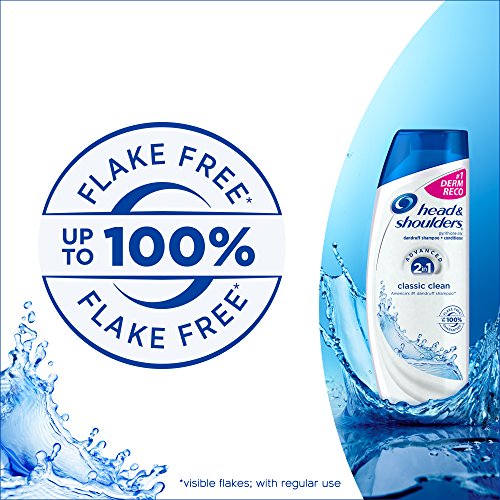 Head & Shoulders Classic Clean 2-in-1 Anti-Dandruff Shampoo & Conditioner - 8.45 Fl Oz (Pack of 2)