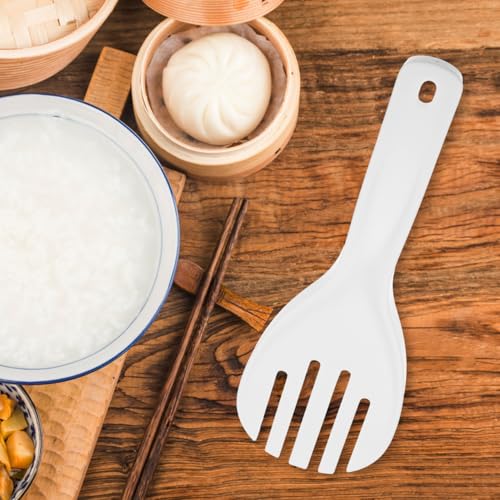 Hemoton 2pcs Non-Stick Rice Paddle Spoon Set - Durable Plastic Kitchen Utensils