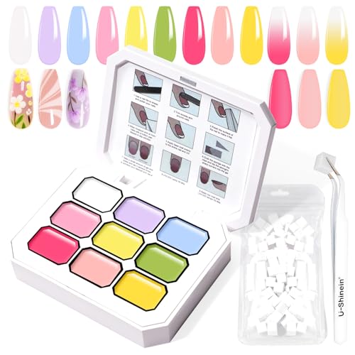 U-Shinein Fairy Spring Set Ombre Gel Nail Polish - 9 Bright Colors