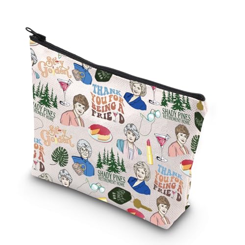 Stay Golden TV Theme Makeup Bag - Funny TV Bag Gift for Friend & Family