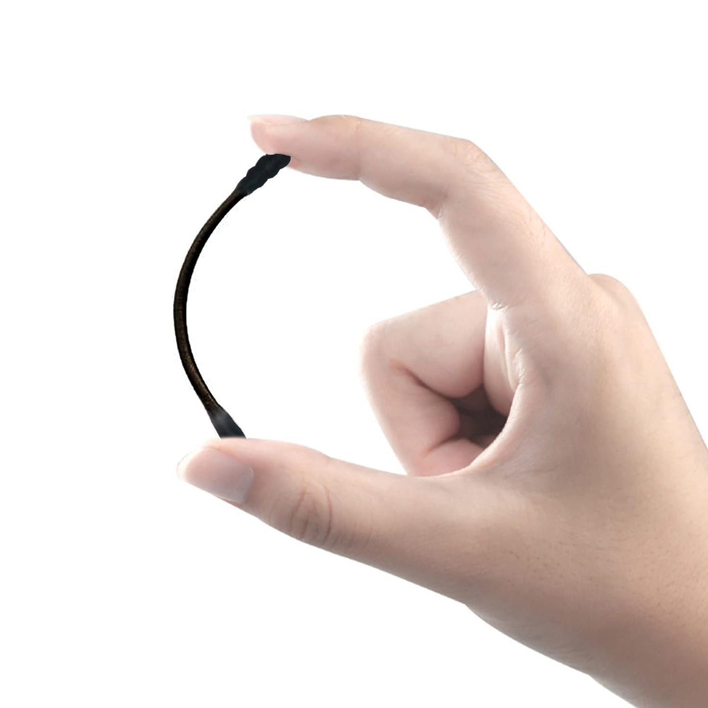Black Cotton Swabs - 200 Count Organic Spiral Cotton Buds | Soft, Lint-Free Charcoal Tips