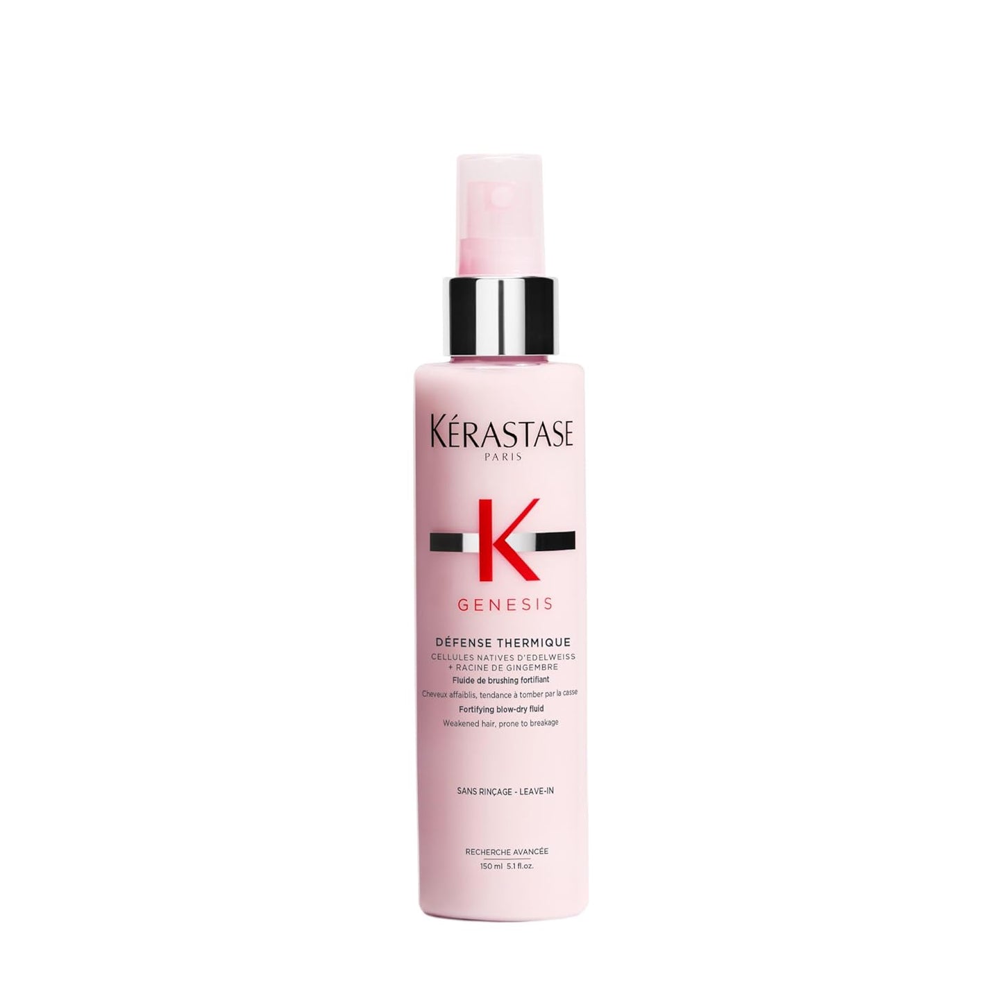 Kerastase Genesis Thermique Blow Dry Primer - Heat Protectant for Weak Hair | Anti-Breakage, 5.1 Fl Oz