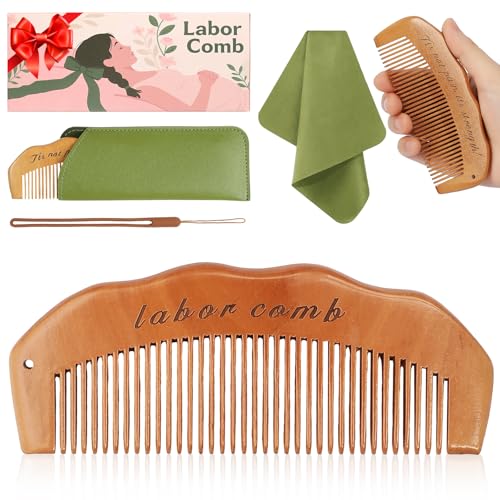 Natural Wooden Birth Comb for Labor Pain Relief & Support