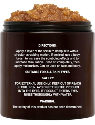 Brooklyn Botany Brown Sugar & Coconut Milk Scrub Set - 2 x 10 oz Exfoliating Body & Face Scrubs