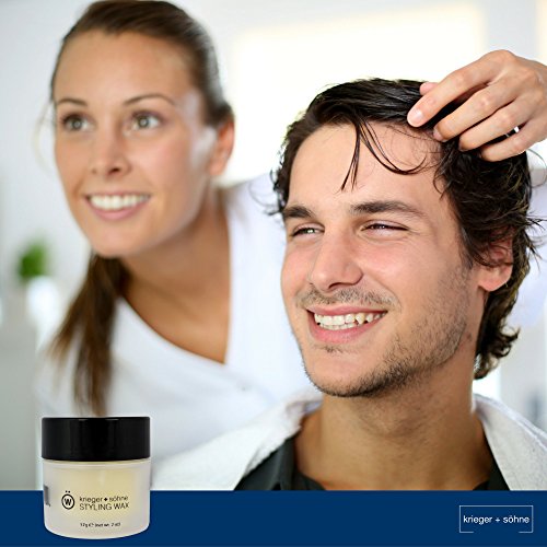 K+S Premium Men’s Hair Styling Wax - Strong Hold, Moisturizing, Flake-Free, Natural Shine