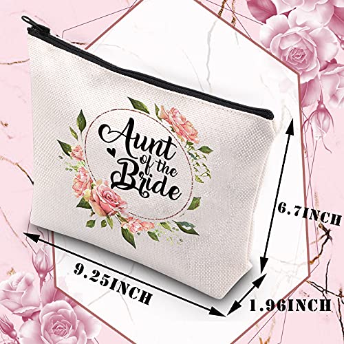 Aunt of the Bride Makeup Bag - Thank You Gift with Quote