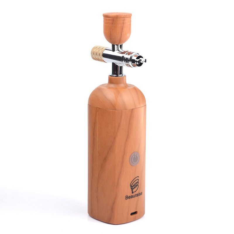 Portable Beard Oil Sprayer & Precision Applicator – Cordless Electric Airbrush Gun for Even Coverage, Nano Mist,Saves 30% Oil in 10 Seconds. Compatible with Minoxidil & Beard Dye. (Natural, Bare Tool)