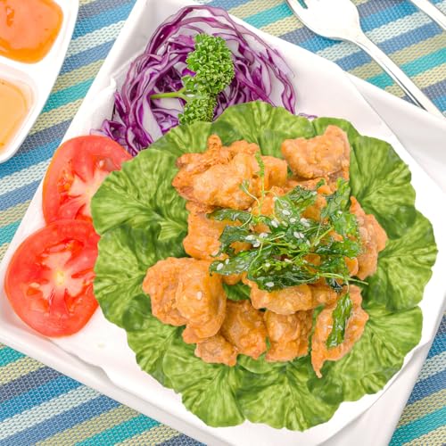 15 Pcs Faux Lettuce Leaf Models for Kitchen Decor & Food Display