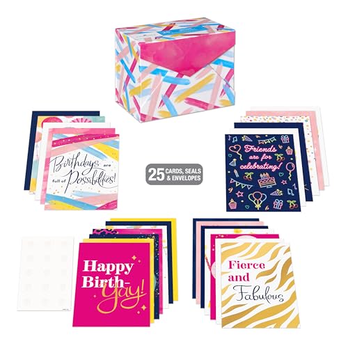 American Greetings 25-Count Birthday Card Assortment for Her