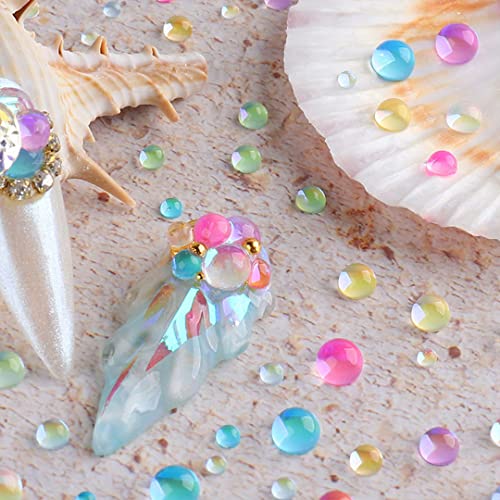 1440PCS Mermaid Rhinestone Beads for Nail Art & Decorations