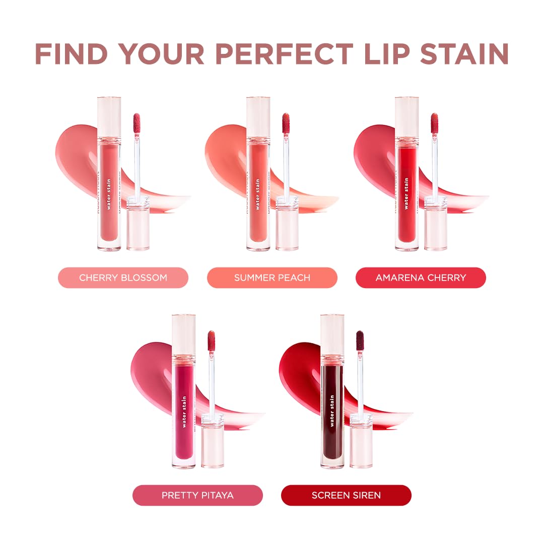 Rabbit Habit Water Lip Stain - Vegan, Cruelty-Free, Non-Drying Formula | Cherry Blossom Shade