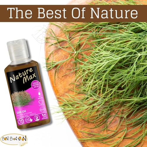 Pure Cold Pressed Dill Oil 50ml - Natural Cooking & Body Oil, Kosher & Halal