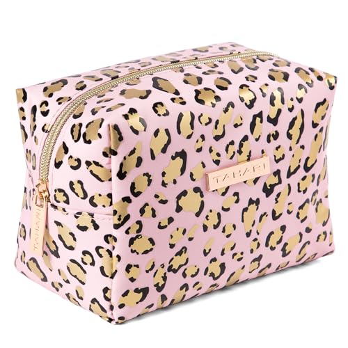 Tahari Vanilla Jasmine Spa Gift Set for Women – Leopard | Body Lotion, Wash, Scrub & Lip Balm Travel Kit