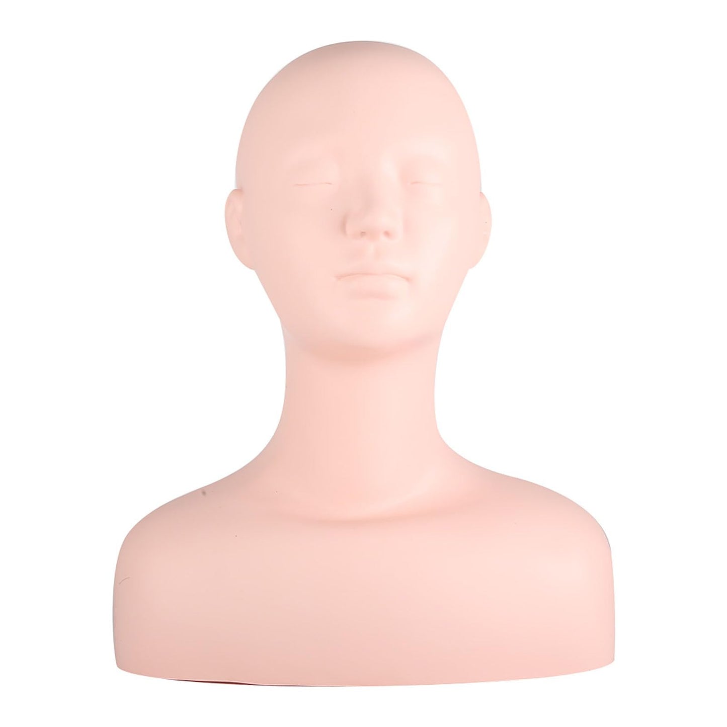 Lwuey Esthetics Mannequin Head with Shoulders, Silicone PVC