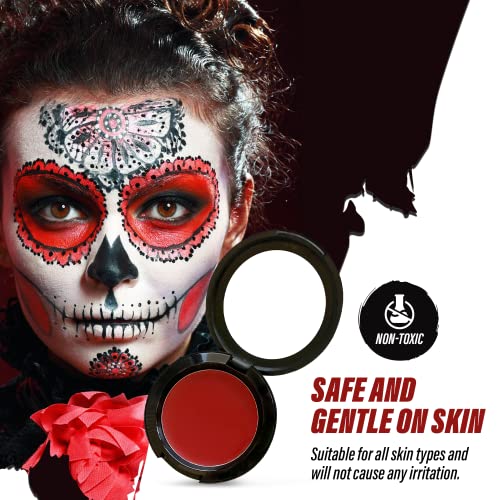 Manic Panic Vampire's Kiss Red Face & Body Paint - Full Coverage Cream Makeup for Halloween & Cosplay