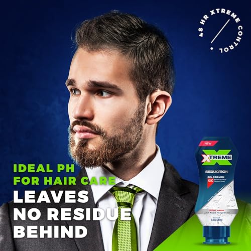 Xtreme Gel Seduction Hair Gel for Men, 3-Pack, 9.17 Oz Each