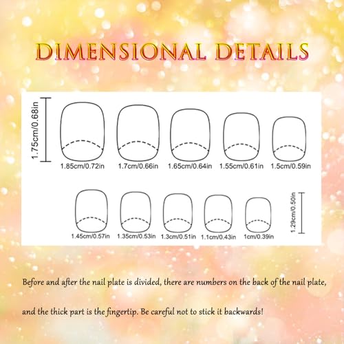 Pink French Tip Press-On Nails with Flower Design - 24 Pcs