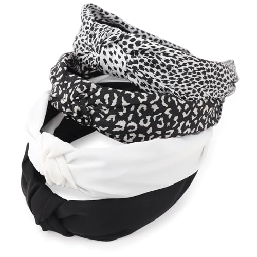 DRESHOW Mori Style 4 Pcs Floral Knotted Headbands for Women