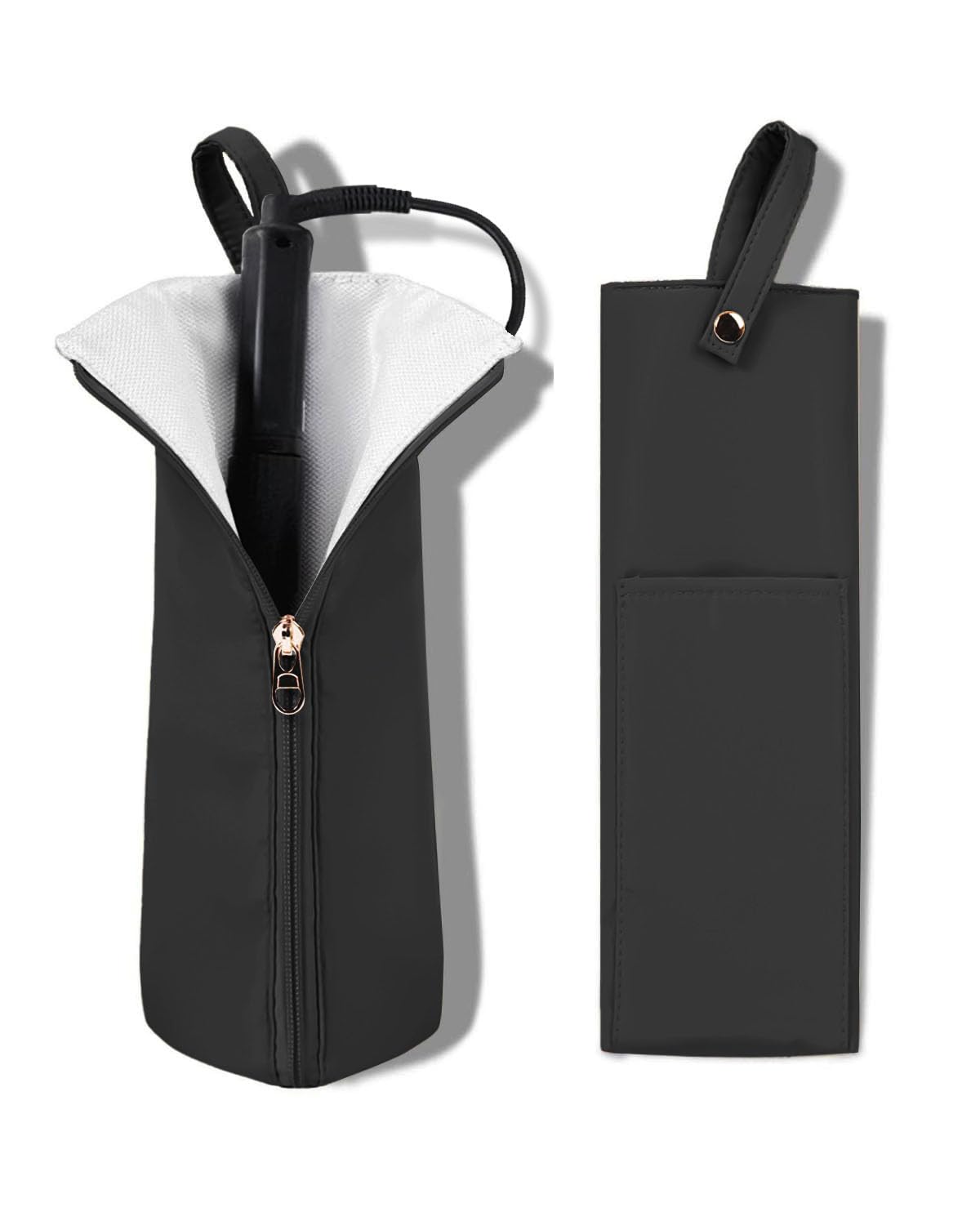 Heat Resistant Curling Iron Holder & Mat | Travel Bag Hair Tool Organizer - Perfect for Home & On-the-Go
