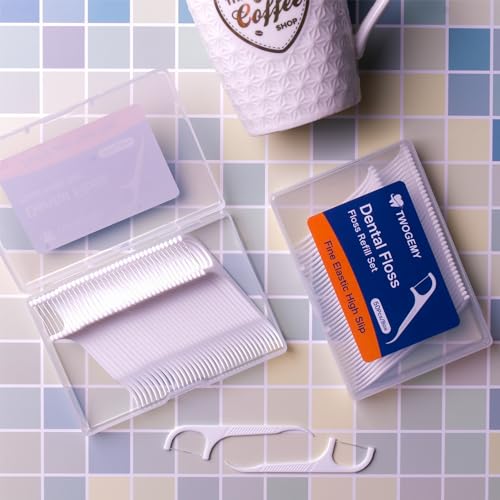 Twogemy Dental Floss Picks - 100 Count Interdental Cleaning Sticks